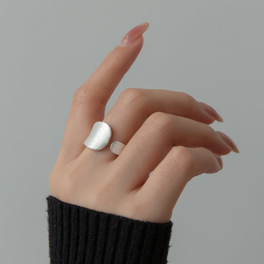 925 Sterling Silver Open Band Ring | Adjustable Minimalist Ring