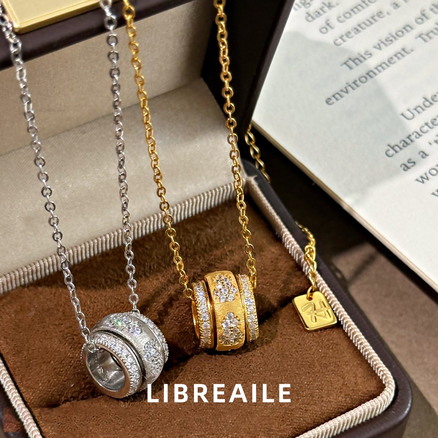 Dainty Golden Sliver Circle Pendant with Sparkling CZ - Romantic 520 Gift for Her Necklace LIBREAILE JEWELRY dainty-golden-sliver-circle-pendant-with-sparkling-cz-romantic-520-gift-for-her Dainty Gold Silver Circle CZ Pendant Necklace | Romantic Gift | LIBREAILE