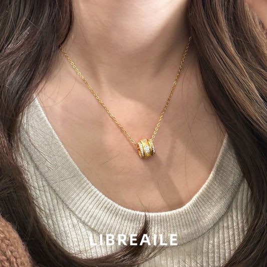 Dainty Golden Sliver Circle Pendant with Sparkling CZ - Romantic 520 Gift for Her Necklace LIBREAILE JEWELRY dainty-golden-sliver-circle-pendant-with-sparkling-cz-romantic-520-gift-for-her Dainty Gold Silver Circle CZ Pendant Necklace | Romantic Gift | LIBREAILE