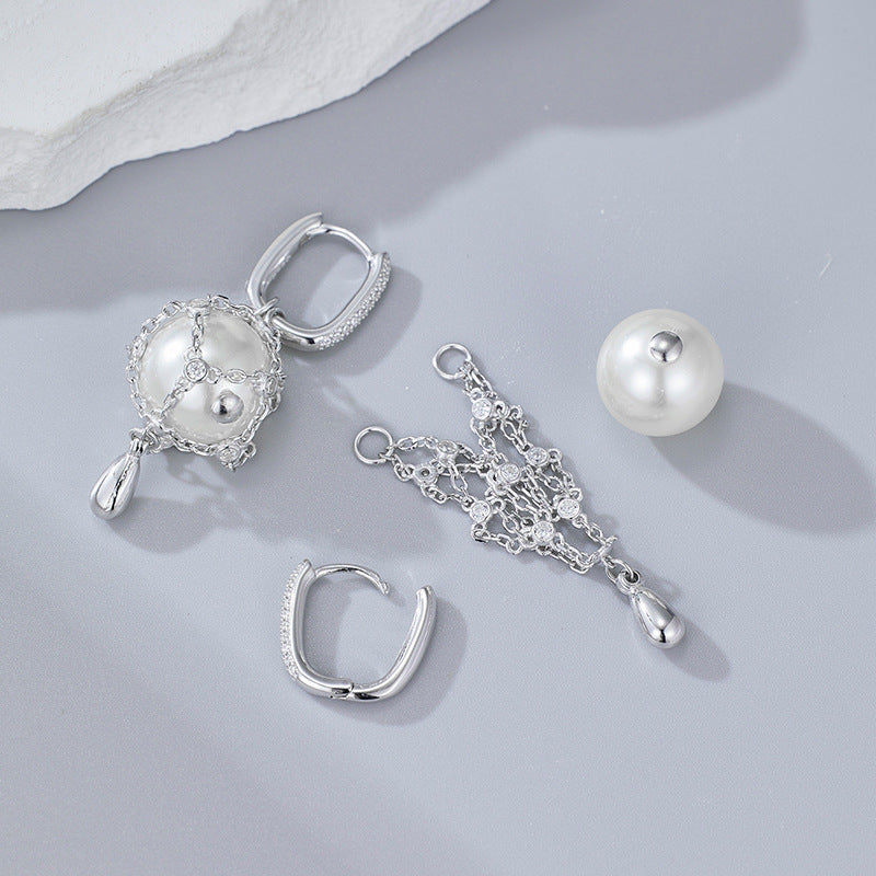 925 Sterling Silver Pearl Earrings Packaging View