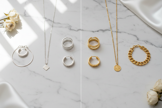 sterling silver vs gold jewelry、is sterling silver better than gold、difference between silver and gold jewelry