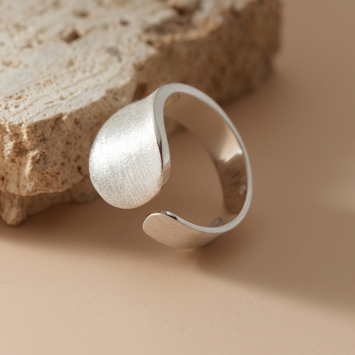 925 Sterling Silver Open Band Ring | Adjustable Minimalist Ring