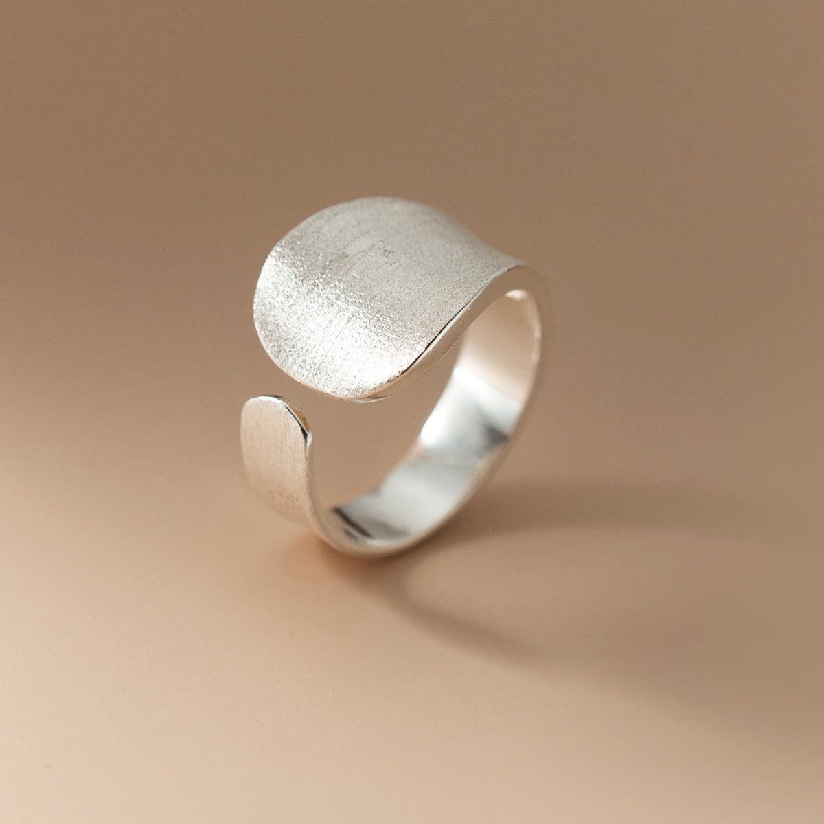 925 Sterling Silver Open Band Ring | Adjustable Minimalist Ring