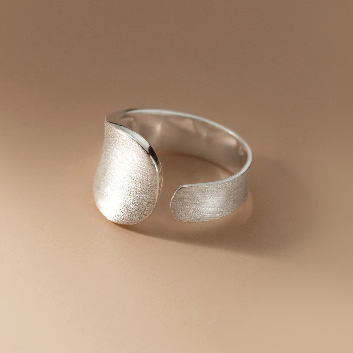 925 Sterling Silver Open Band Ring | Adjustable Minimalist Ring