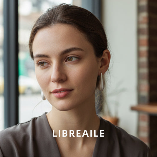 Aesthetic Matte Silver Raindrop Earrings - Dainty Daily Jewelry for Women Earrings LIBREAILE JEWELRY aesthetic-matte-silver-raindrop-earrings-dainty-daily-jewelry-for-women Aesthetic Matte Silver Raindrop Stud Earrings | Dainty Daily Jewelry | LIBREAILE