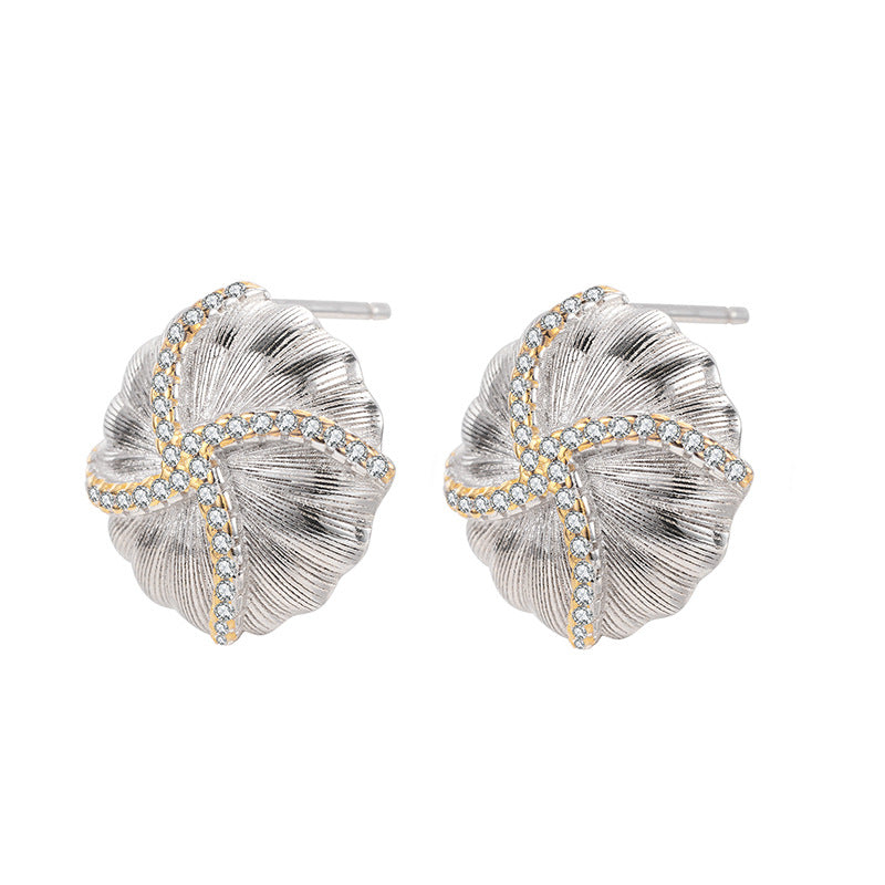 925 Sterling Silver Geometric Earrings Product View