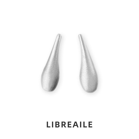 Aesthetic Matte Silver Raindrop Earrings - Dainty Daily Jewelry for Women Earrings LIBREAILE JEWELRY aesthetic-matte-silver-raindrop-earrings-dainty-daily-jewelry-for-women Aesthetic Matte Silver Raindrop Stud Earrings | Dainty Daily Jewelry | LIBREAILE