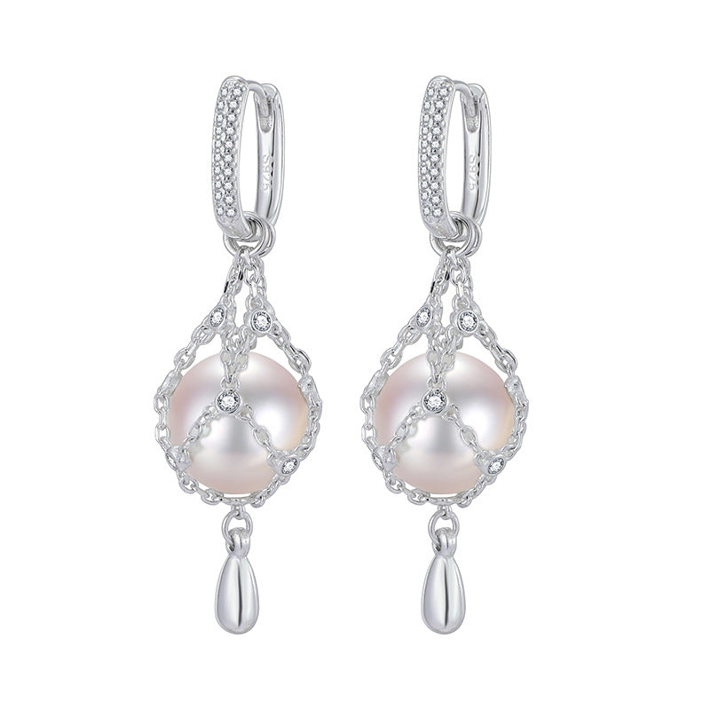 925 Sterling Silver Pearl Earrings Product View