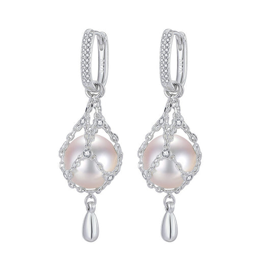 925 Sterling Silver Pearl Earrings Product View